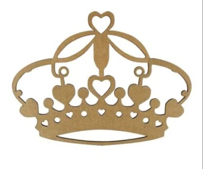 Aplique Corona Con Corazones 10 cm x 8 cm