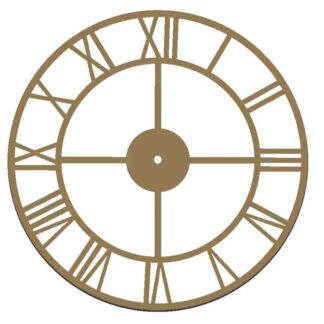 Reloj Numeros Romano De Pared En Fibrofacil 29cm