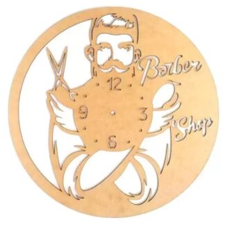 Reloj Barber Shop De Pared En Fibrofacil 29cm