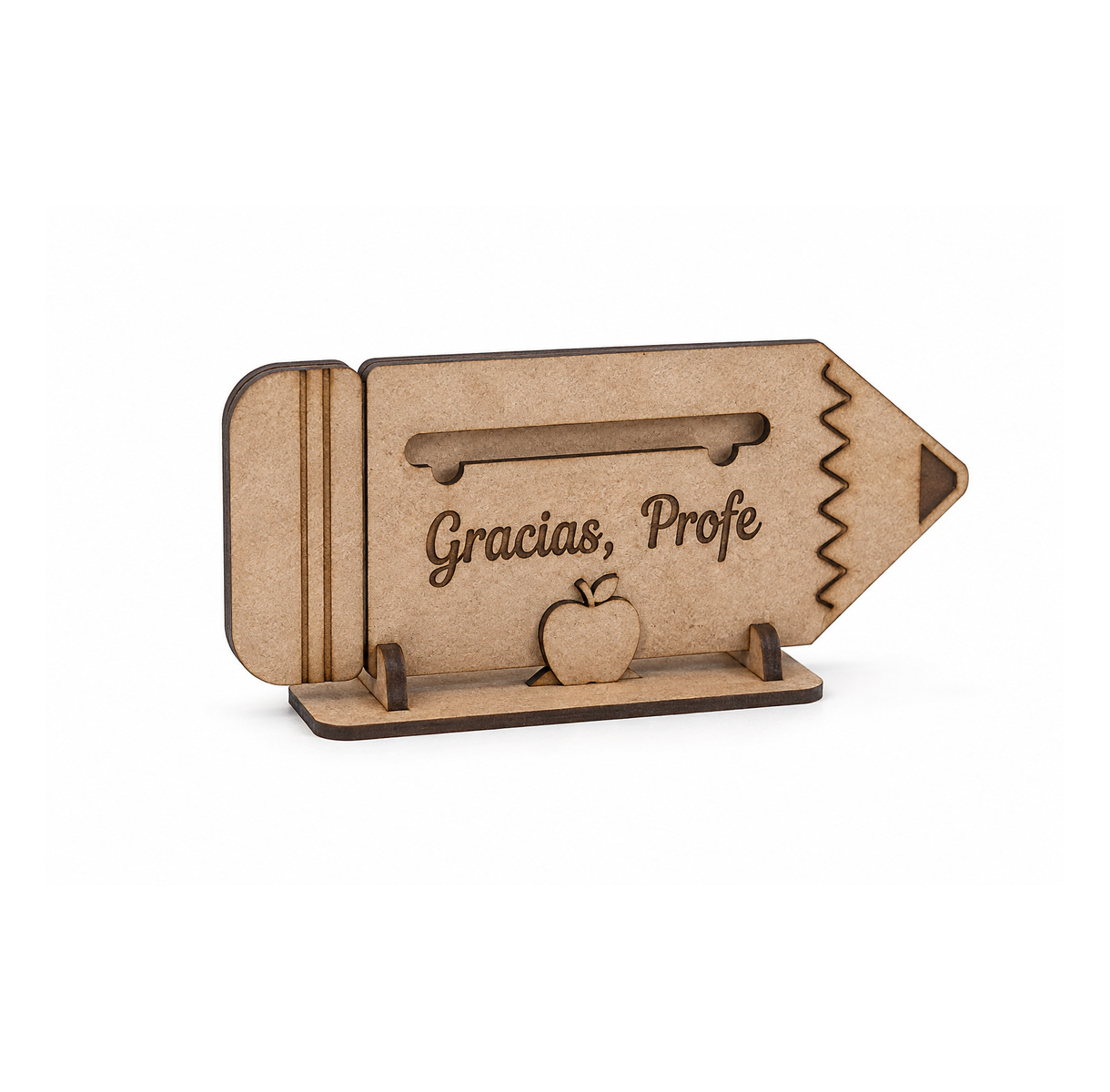 Soporte para tarjeta de regalo con forma de lápiz