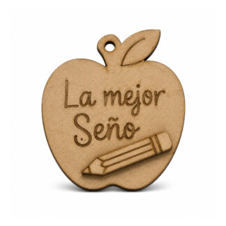 Llavero La mejor Seño en MDF