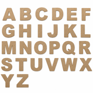 Abecedario de MDF Arial Black 10 cm – 26 letras