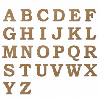 Abecedario de MDF Bookman Old Style 10 cm – 26 letras