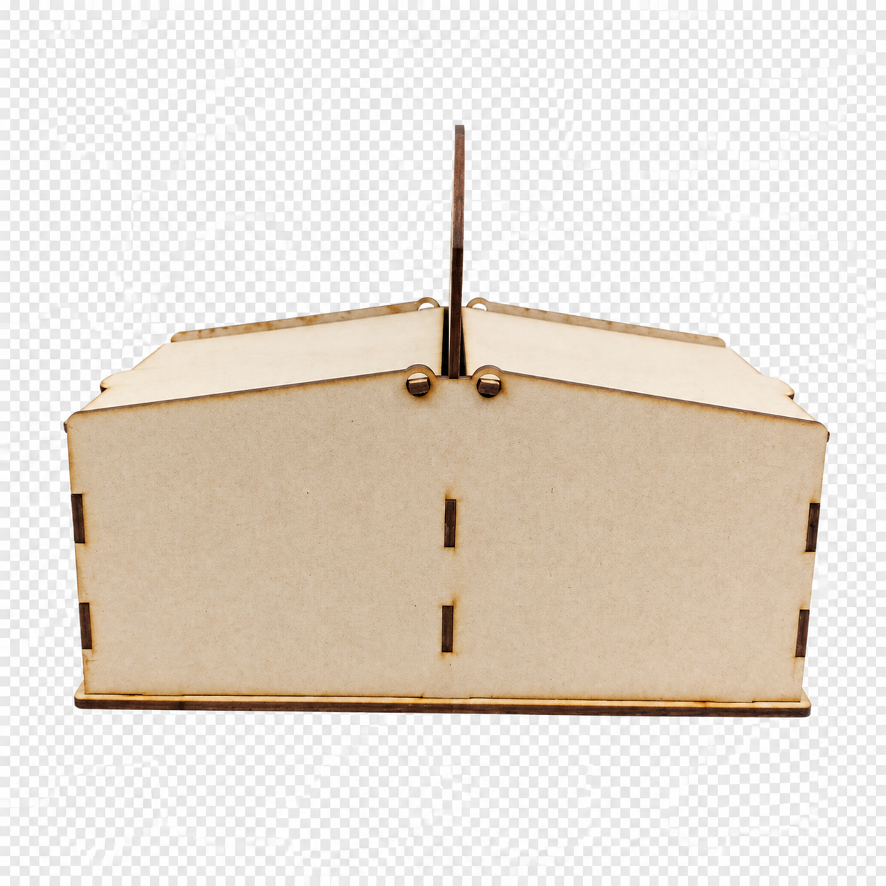 Yerbera y Azucarera Doble de MDF con Asa 20 x 10 x 16 cm - Imagen 2