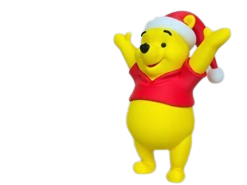 Figura 3D Winnie Pooh Navidad – 15 cm