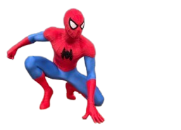 Figura 3D Spider-Man agachado – 13–20 cm