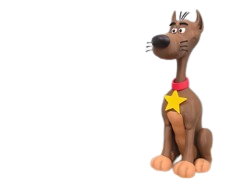 Figura 3D Perro marrón – 15–20 cm