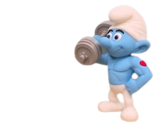 Figura 3D Pitufo con pesa – 19–23 cm