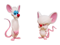 Figura 3D Pinky y Cerebro – 20–24 cm (set)