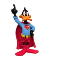 Figura 3D Pato Lucas Superman – 15–20 cm