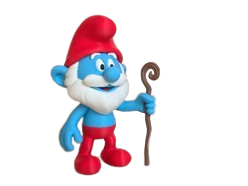 Figura 3D Papá Pitufo con bastón – 20–21 cm