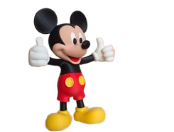 Figura 3D Mickey Mouse clásico – 18–20 cm