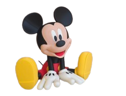 Figura 3D Mickey Mouse sentado – 15–18 cm