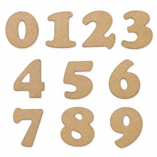 Números de MDF Cooper Black 10 cm – Set del 0 al 9