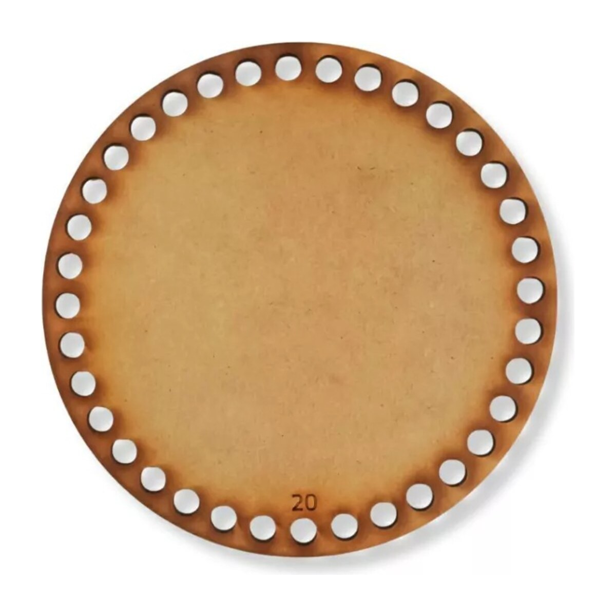 Base circular de MDF para tejer 20 cm