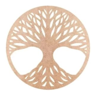 Mandala Árbol con Raíces de MDF 20 cm