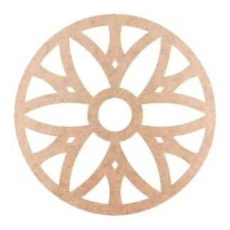 Mandala Flor Geométrica de MDF 15 cm