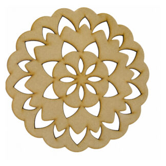 Mandala floral multicapa modelo 2 en MDF 20 cm
