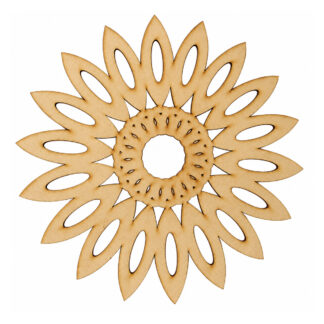 Mandala girasol en MDF 20 cm
