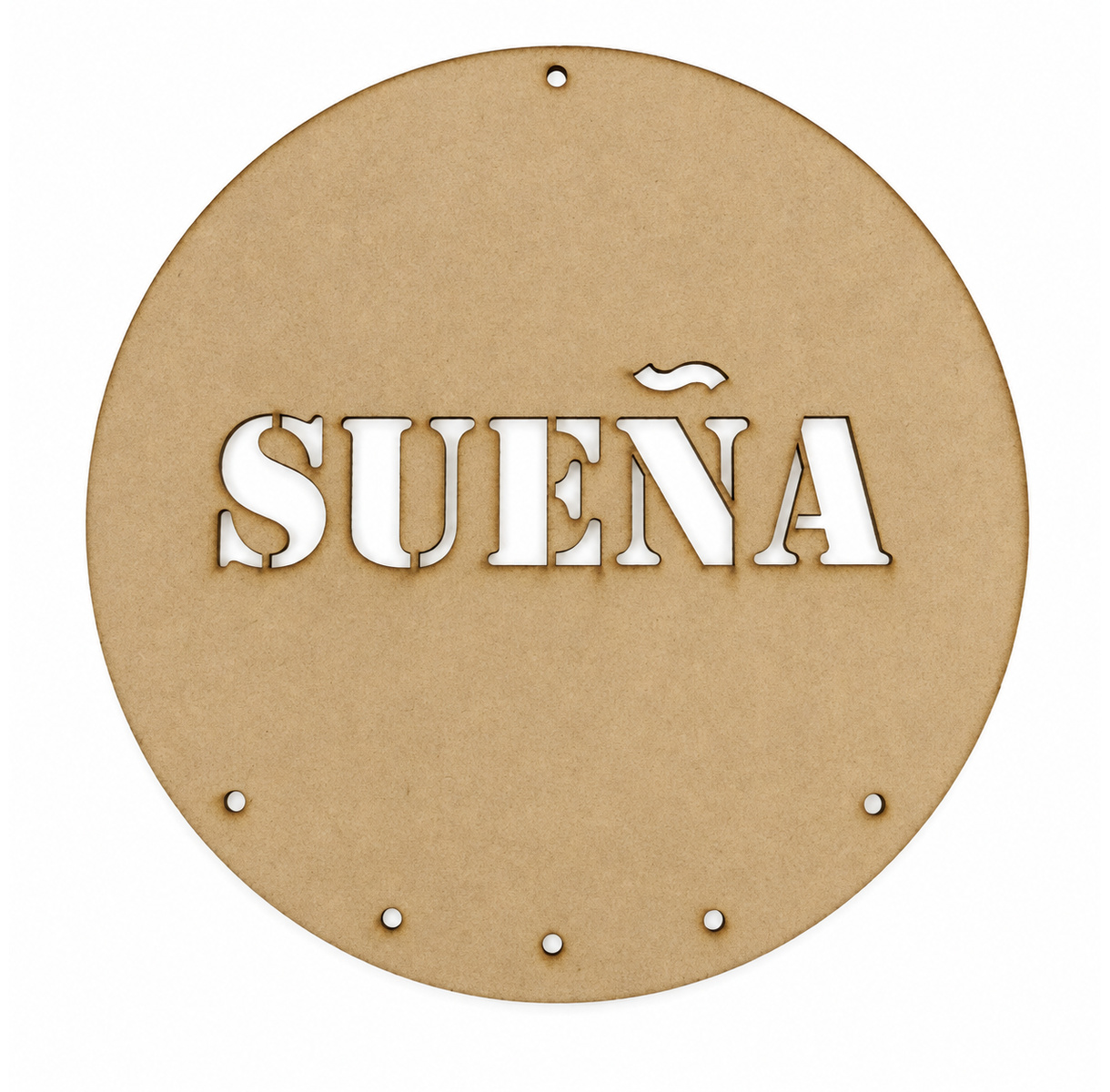 Portallaves Circular MDF “Sueña” – Ø 20 cm