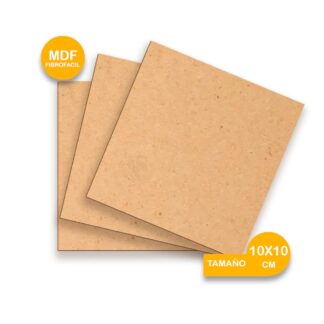 Recorte de MDF 3 mm – 10 × 10 cm