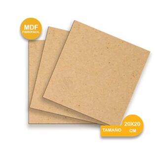 Recorte de MDF 3 mm – 20 × 20 cm