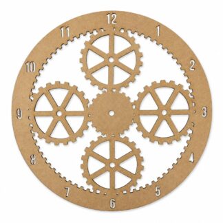 Base para reloj Engranajes de MDF 40 cm