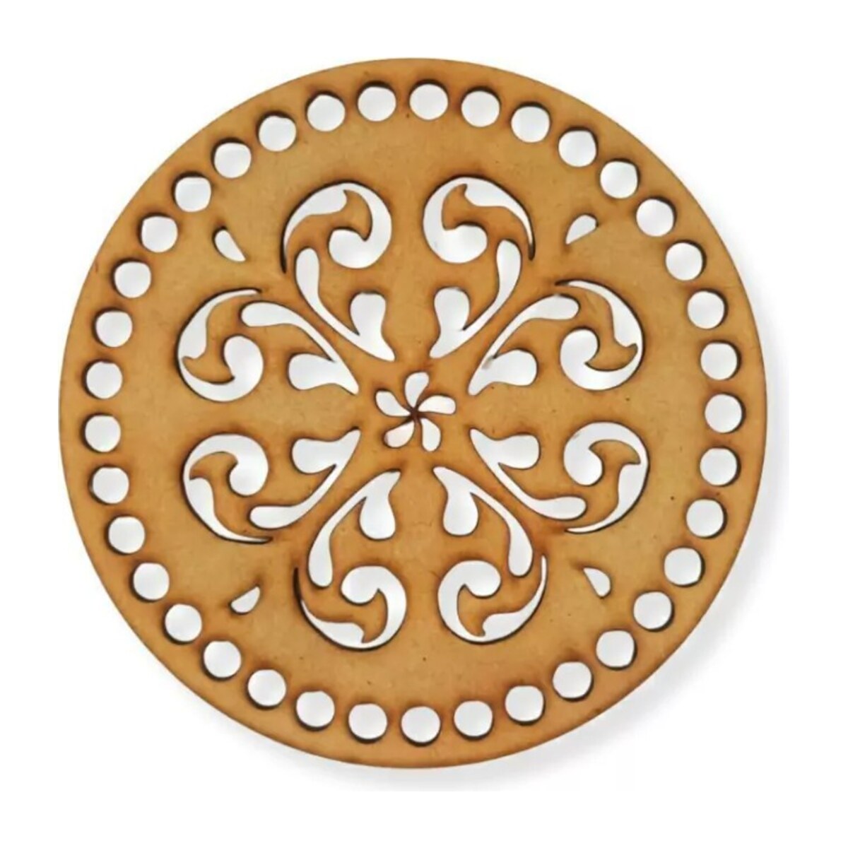 Tapa calada Arabesco para tejido 15 cm