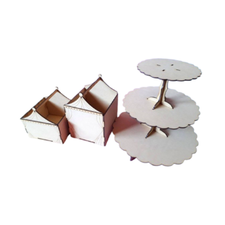 Set de Exhibidores MDF para Candy Bar