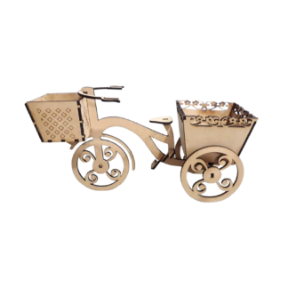Bicicleta Carrito MDF para Candy Bar