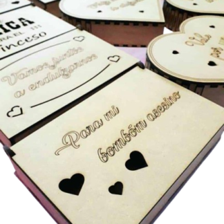 Set de cajas corazón decorativas