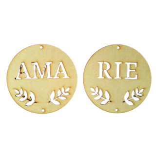 Set Círculos Ama Ríe MDF