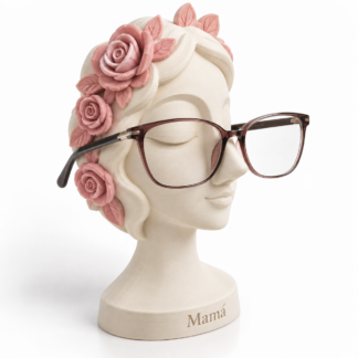 Porta anteojos floral para mamá impreso en 3D
