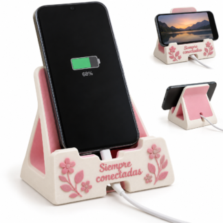 Soporte para celular Siempre Conectadas impreso en 3D